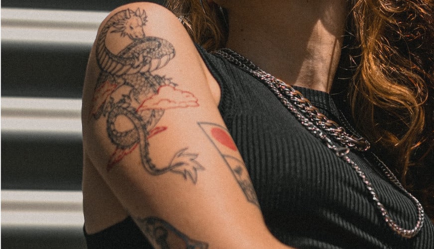 Some Stunning Red Ink Dragon Tattoo Designs  A Best Fashion