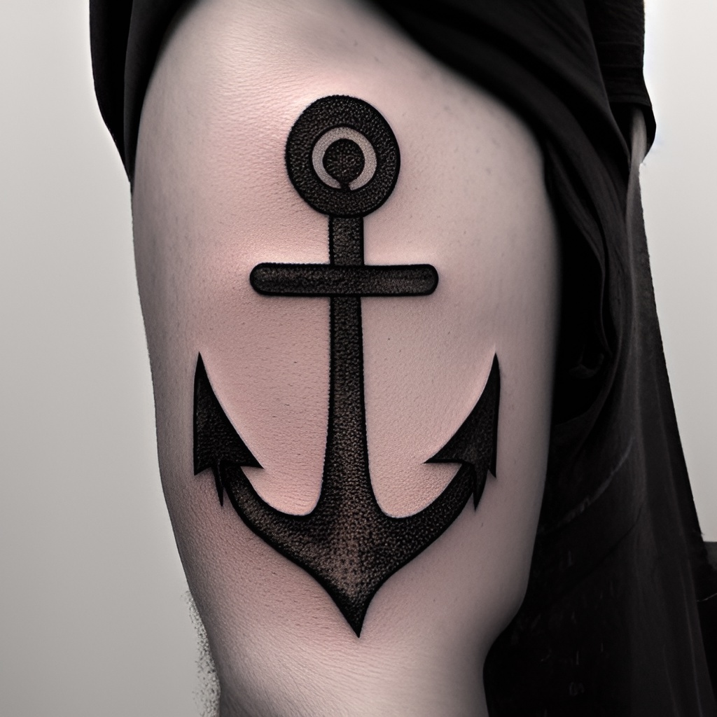 I Refuse To Sink Anchor Tattoo Design