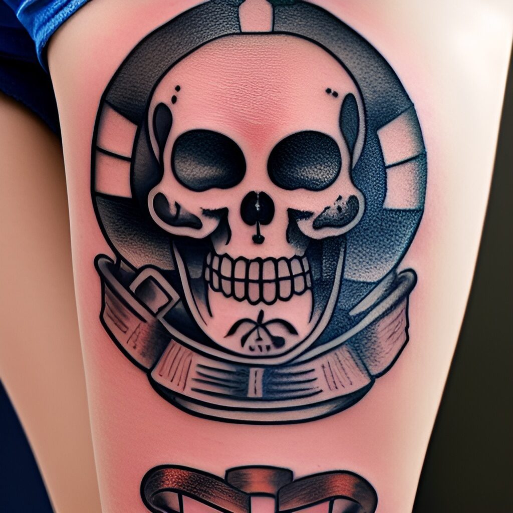Tattoo uploaded by maddieevans15  Black and grey American traditional Pirate  flag  Tattoodo