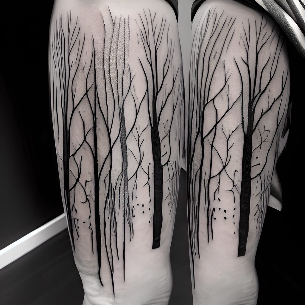 Tattoo uploaded by ben merrell  weeping willow tree and bats sleeve   Tattoodo