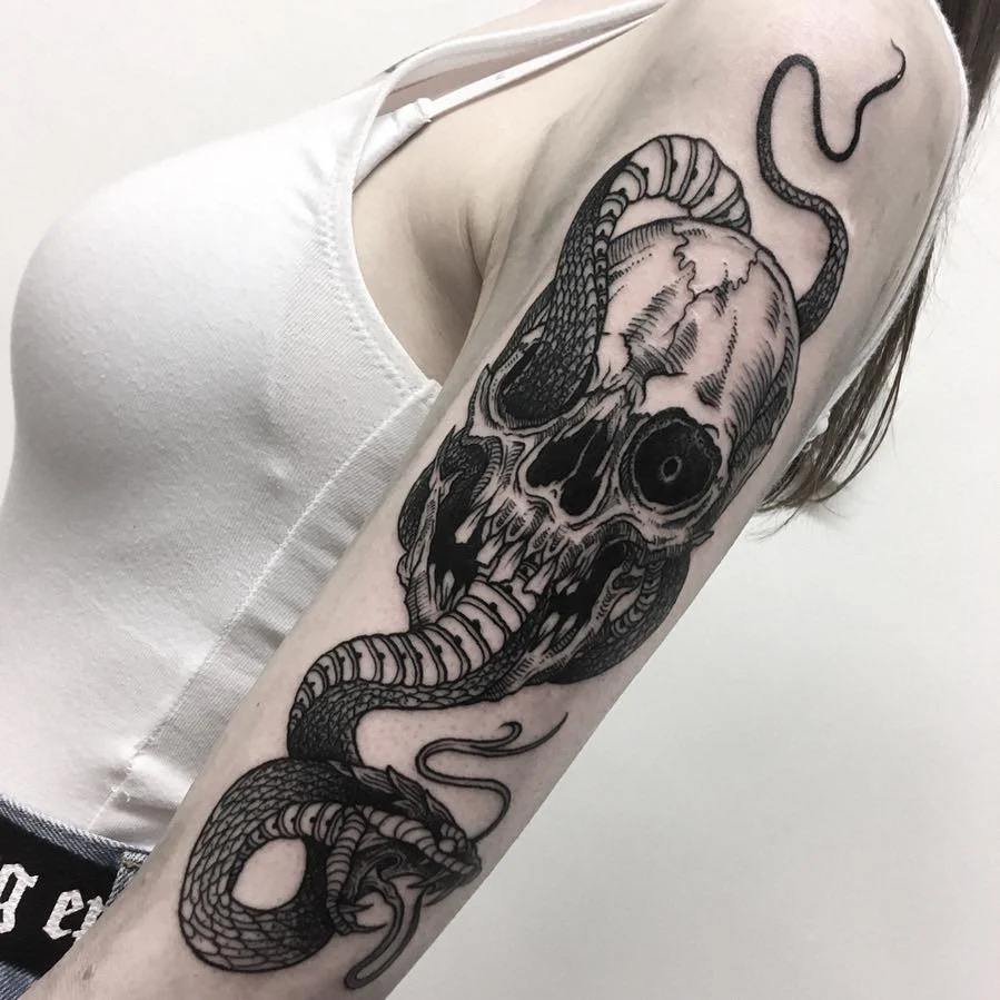 Snake and Skull Tattoo Meaning