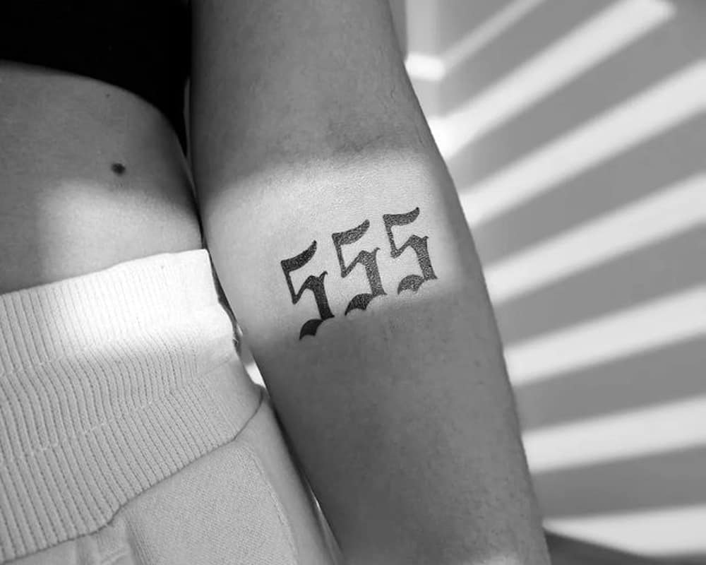 555 Tattoo meaning