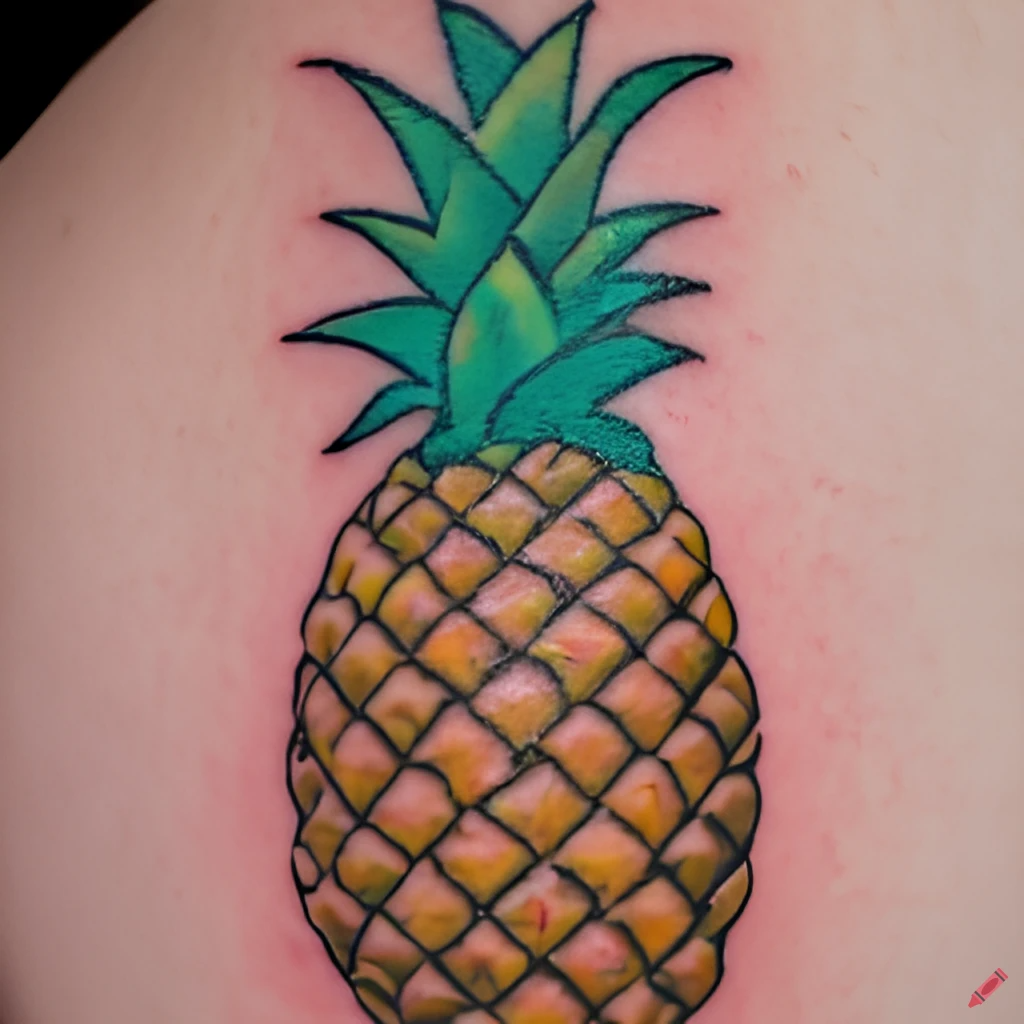 Pineapple Tattoo Meaning and Symbolism (Joy+Wealth)