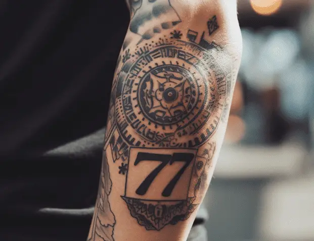 777 Lucky Number Temporary Tattoo Sticker  OhMyTat