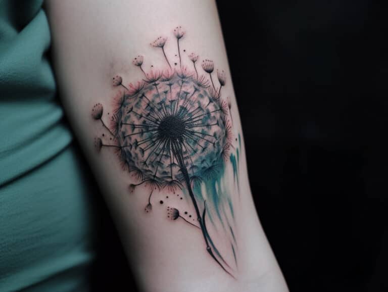 Dandelion Tattoo Meaning & Symbolism (Rebirth)