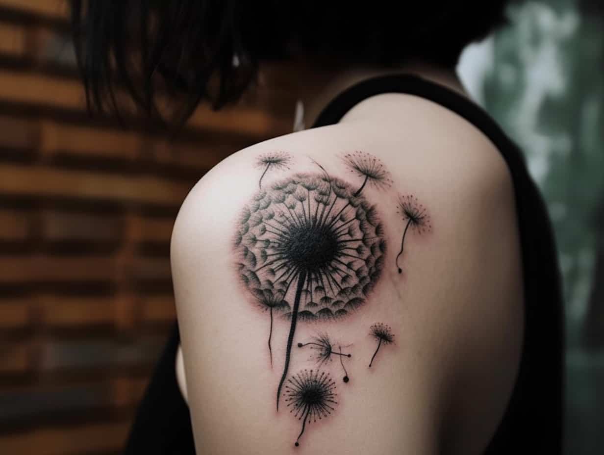 Inkster Dandelion Tattoo Temporary Tattoo with EU Cosmetic Certification  Waterproof  Vegan Revolutionary 2Week Tattoo Fake Tattoos and Adhesive  Tattoos for Adults  Amazonde Beauty