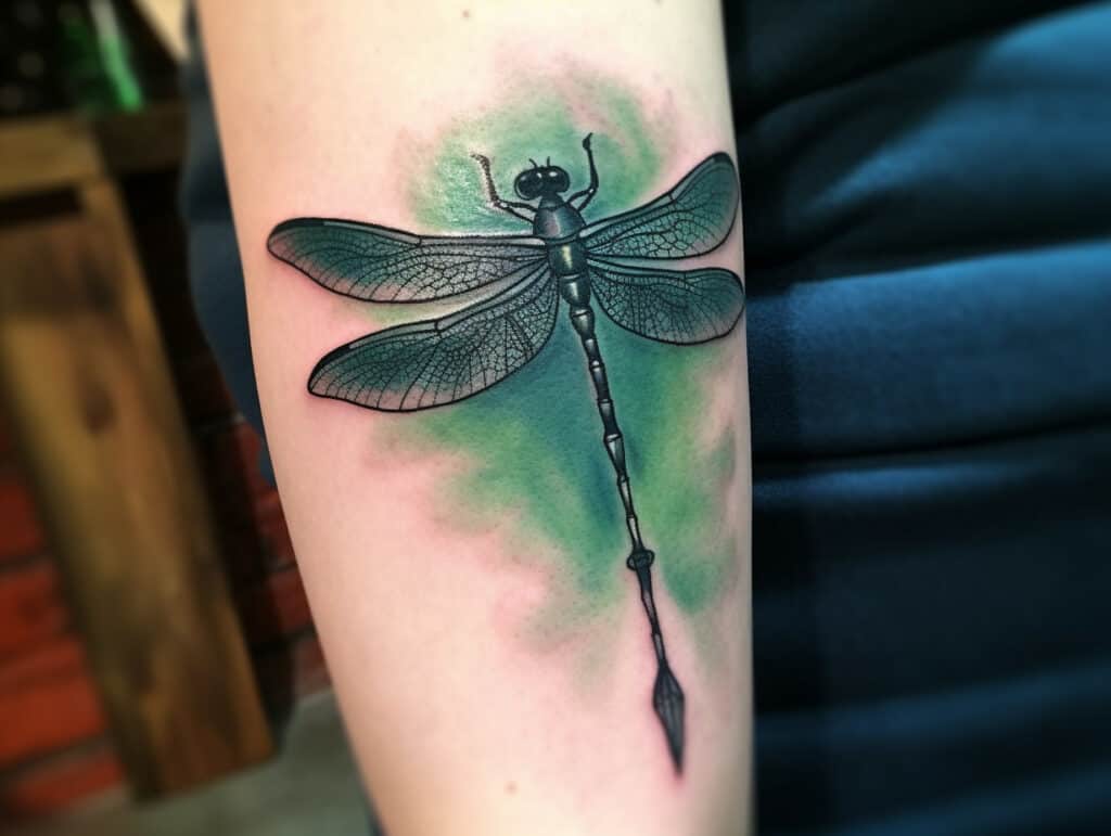 Green Dragonfly Tattoo Meaning