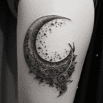 Half Moon Tattoo Meaning & Symbolism (Balance)