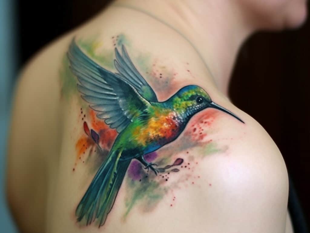 80 Best Watercolor Hummingbird Tattoo  Meaning and Designs 2019