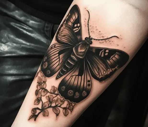 Moth Tattoo Design