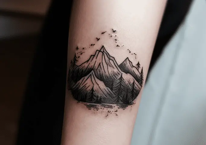 Mountain Tattoo Design