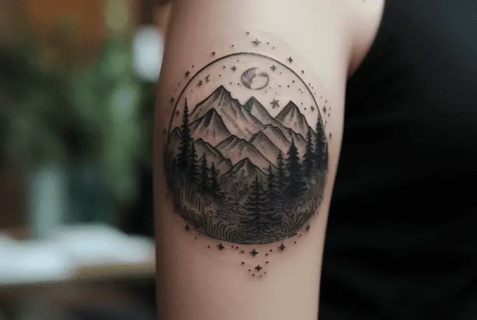 Mountain Tattoo Design