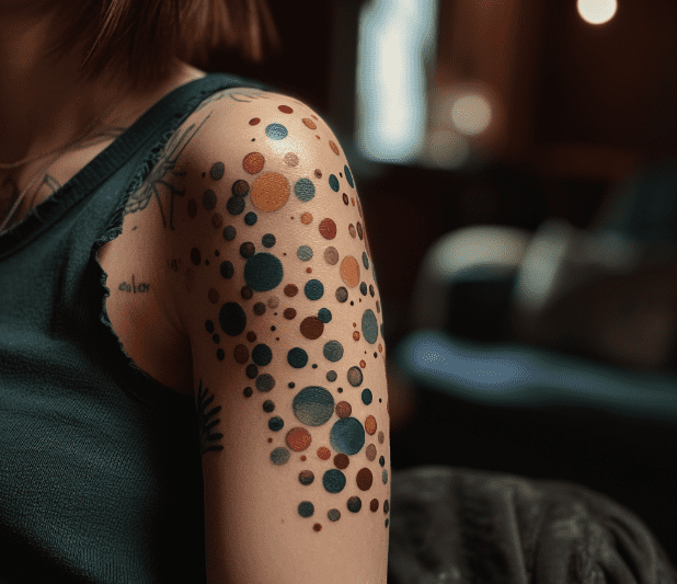 Party dots tattoo meaning