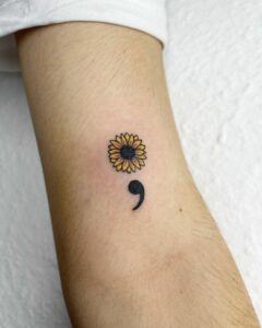 Semicolon Tattoo Meaning: In Mental Health Awareness