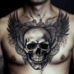 Skull with Wings Tattoo Meaning & Symbolism (Mortality)