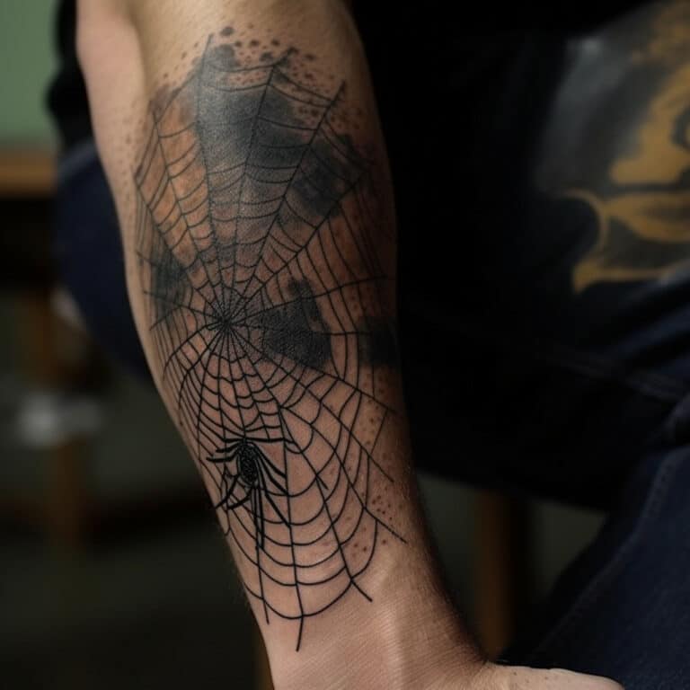 Spider Web Elbow Tattoo Meaning & Symbolism(Prison Life)