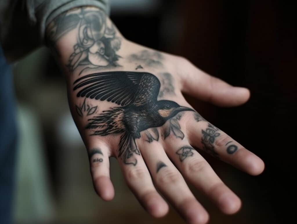 Swallow Tattoo on Hand Meaning