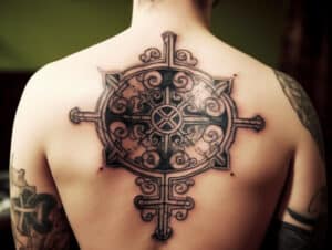 Upside Down Cross Tattoo Meaning & Symbolism (Humility)