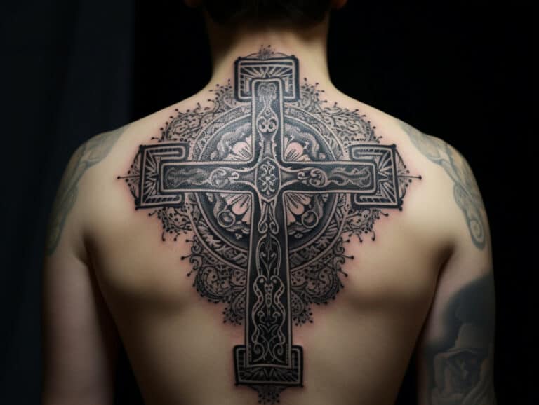 Upside Down Cross Tattoo Meaning & Symbolism (Humility)