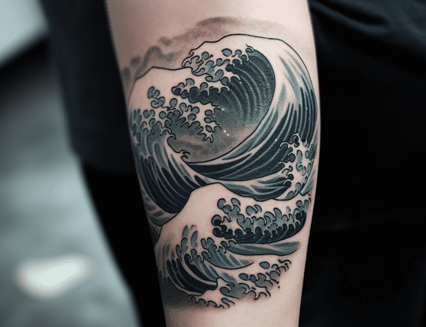 Wave Tattoo Design