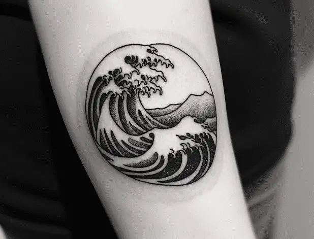 Wave Tattoo Design