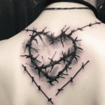 Barbed Wire Heart Tattoo Meaning & Symbolism (Emotional Pain)