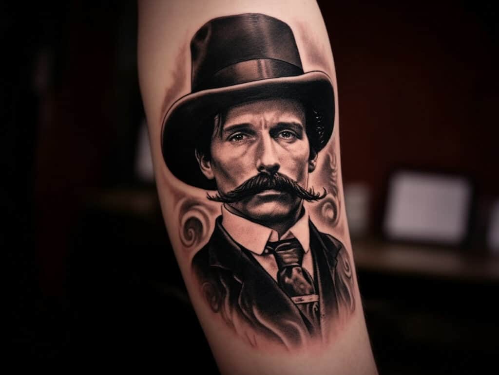 8. Doc Holliday's death date tattoo - wide 3