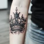 3 Point Crown Tattoo Meaning & Symbolism (Perseverance)