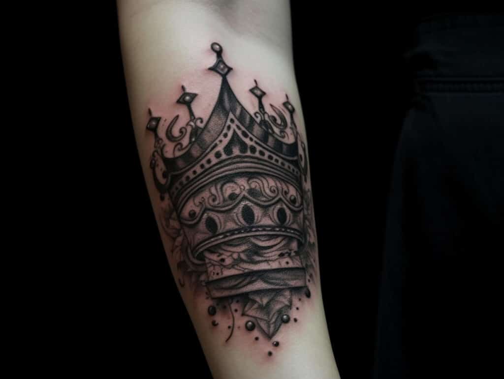 3 Point Crown Tattoo