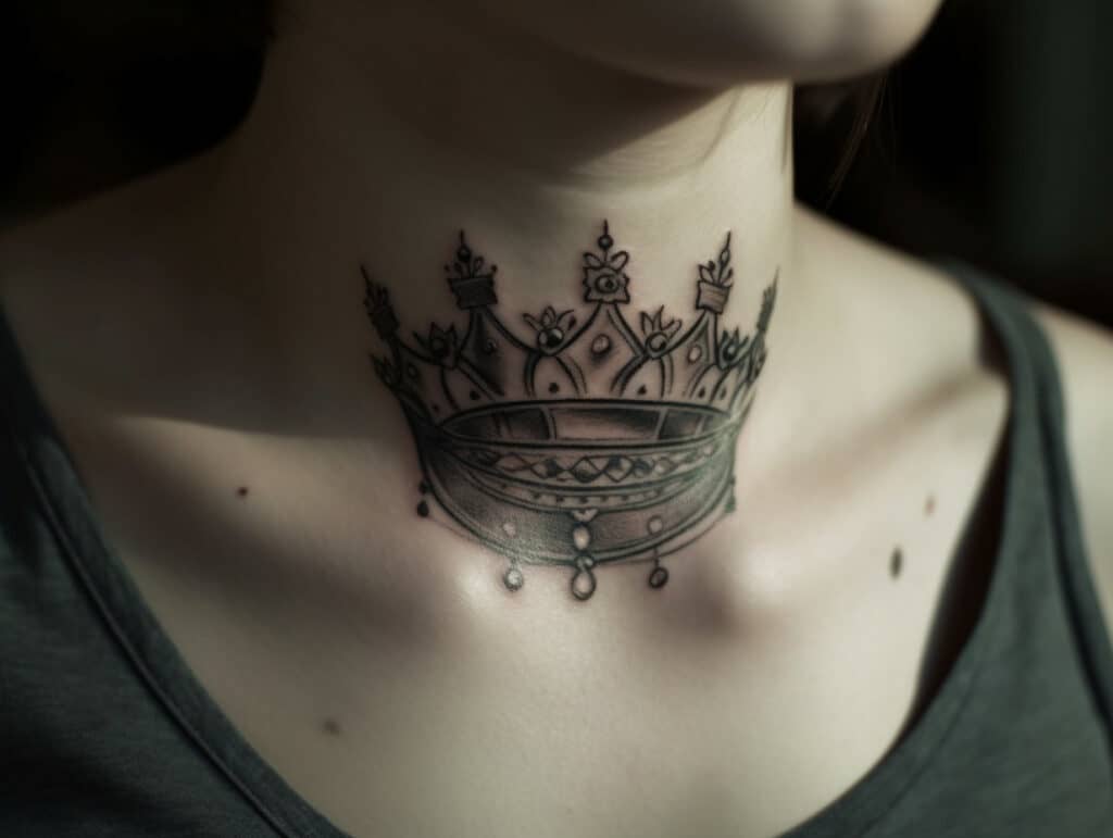 3 Point Crown Tattoo