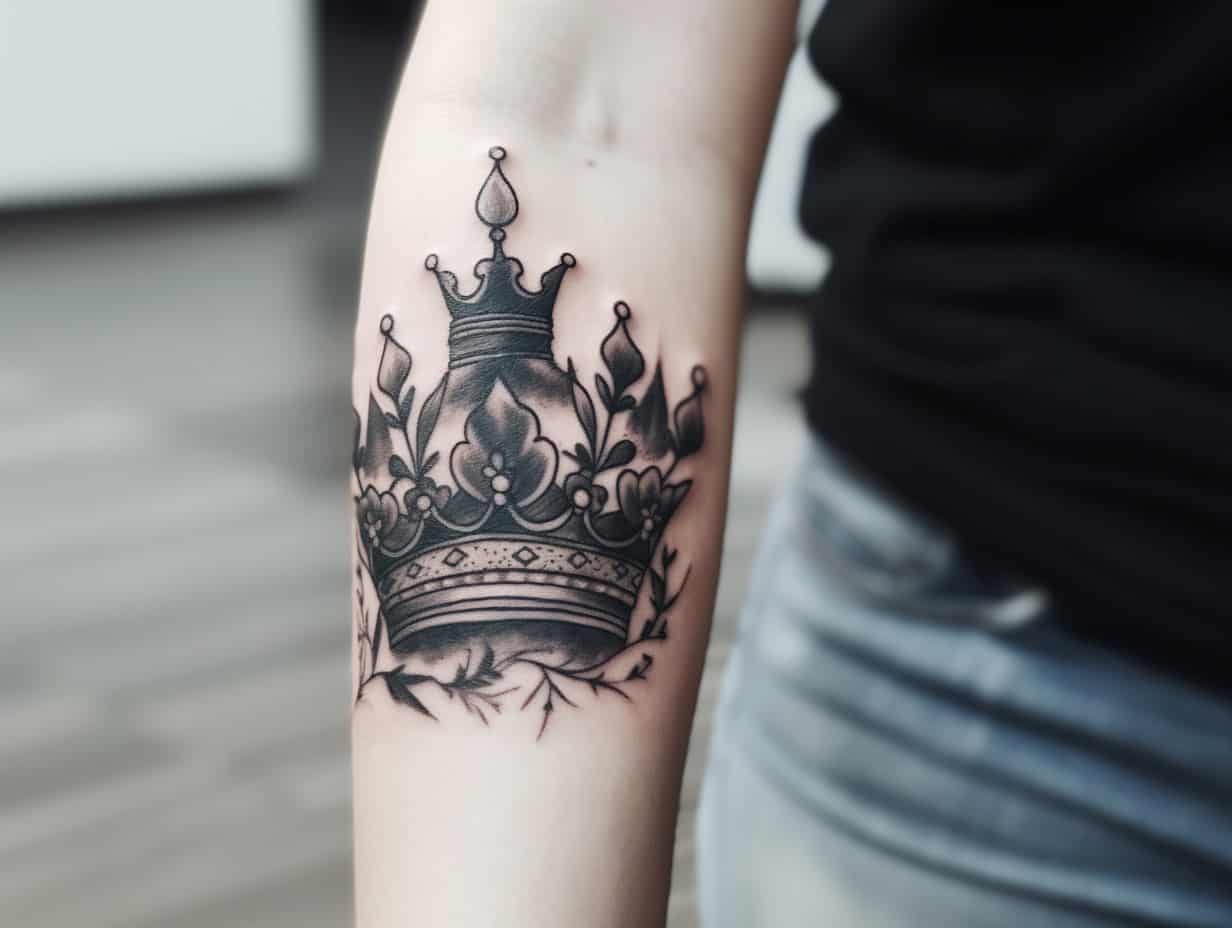 3 Point Crown Tattoo Meaning & Symbolism (Perseverance)