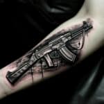 AK47 Tattoo Meaning & Symbolism (Determination)