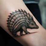 Armadillo Tattoo Meaning & Symbolism (Toughness)