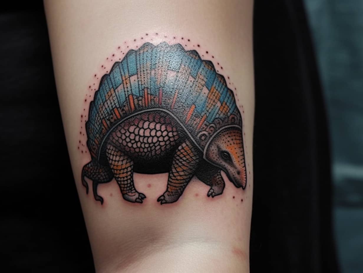 Armadillo Tattoo Meaning & Symbolism (Toughness)