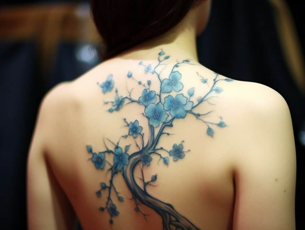 Blue Cherry Blossom Tattoo Meaning