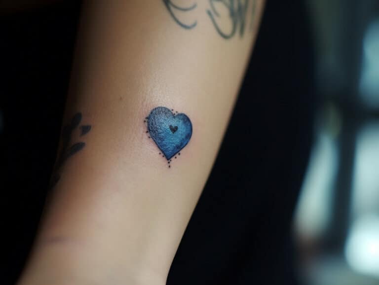 Blue Heart Tattoo Meaning & Symbolism (Passion)