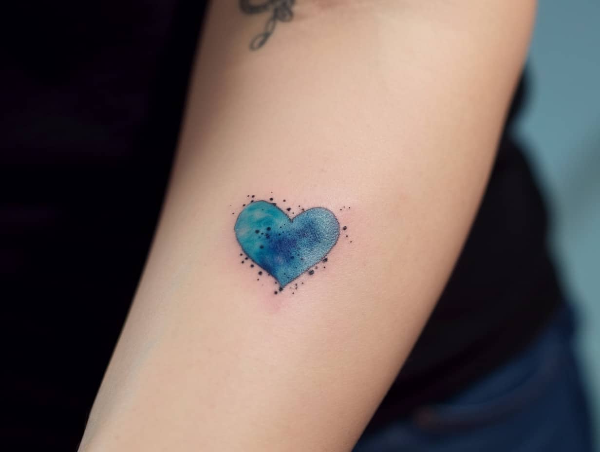 Blue Heart Tattoo Meaning & Symbolism (Passion)