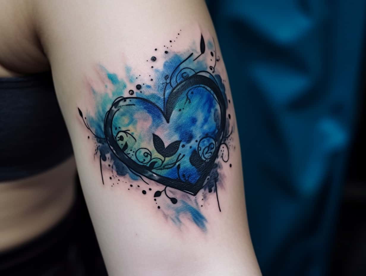 Blue Heart Tattoo Meaning & Symbolism (Passion)