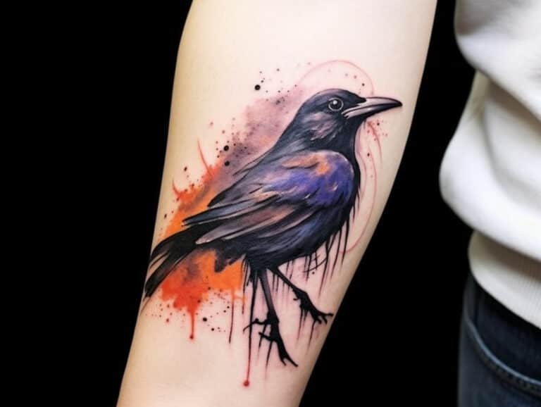 Crow Tattoo Meaning: Symbolism and Designs