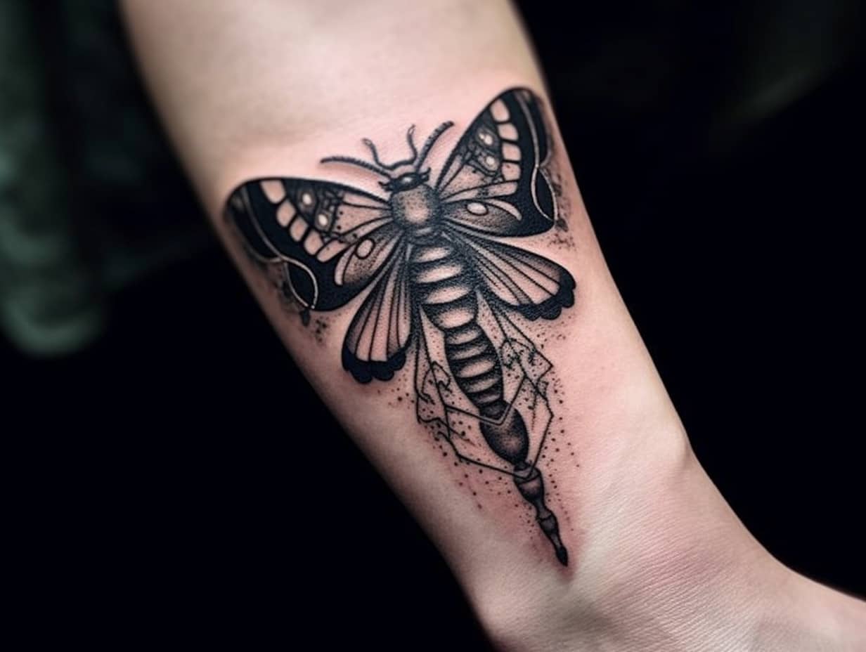 Death Moth Tattoo Meaning Unveiling the Dark Symbolism