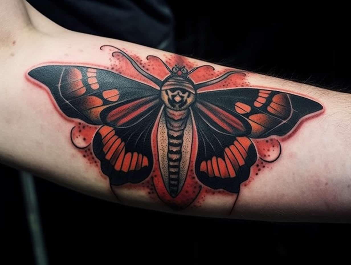 Death Moth Tattoo Meaning Unveiling the Dark Symbolism