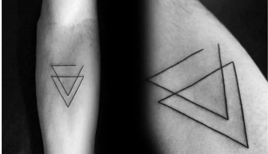 Double Triangle Tattoo on Hand  Free Stock Photo