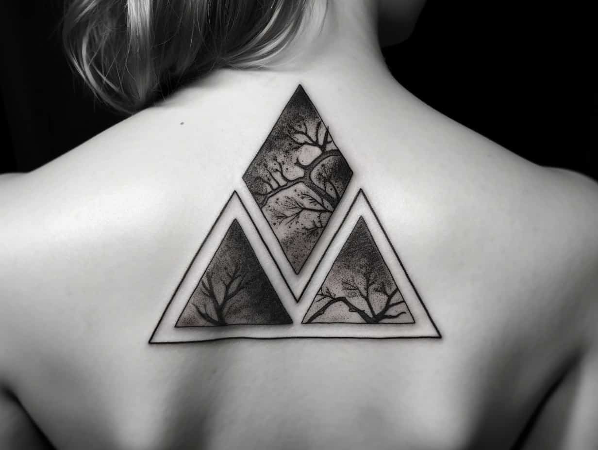 Double Triangle Tattoo Meaning & Symbolism (Faith)