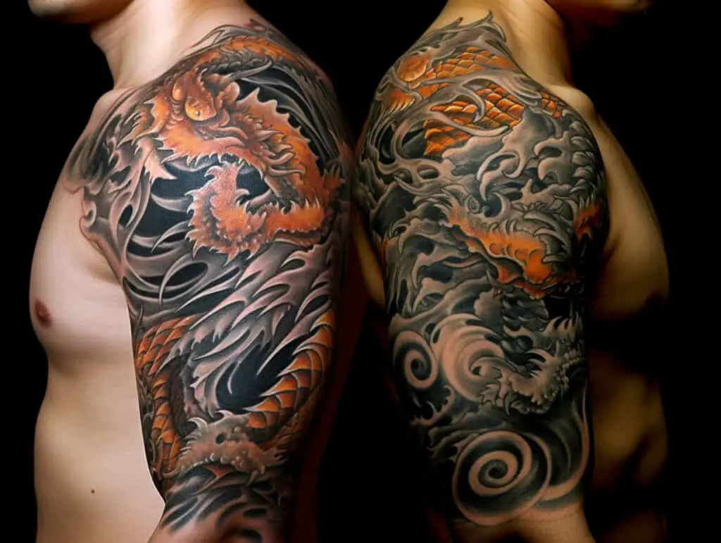 Tiger and Dragon Tattoo