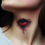 Lips on Neck Tattoo Meaning & Symbolism (Erogenous)