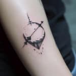 Moon and Arrow Tattoo Meaning & Symbolism (Masculinity)