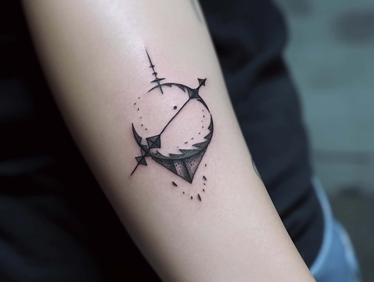 Moon and Arrow Tattoo Meaning & Symbolism (Masculinity)