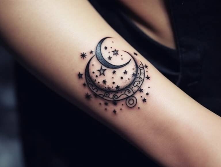 Moon and Star Tattoo Meaning: Symbolism and Designs