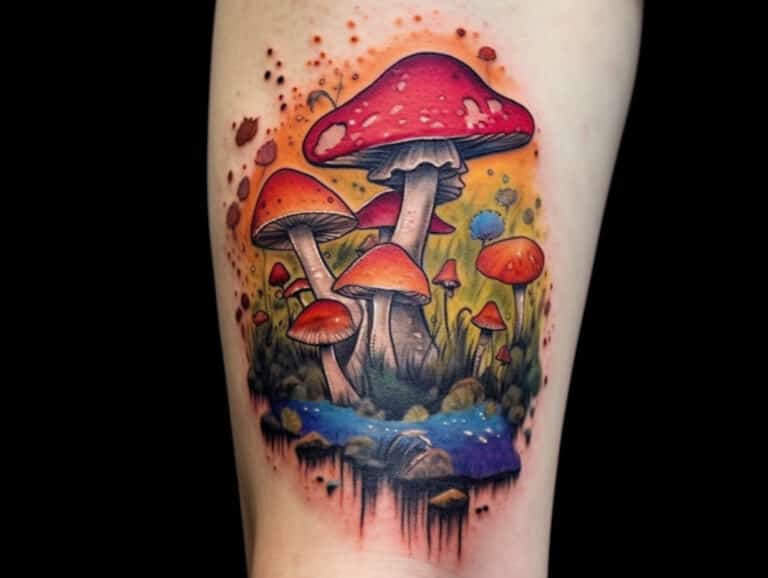 Mushroom Tattoo Meaning: Symbolism and Designs