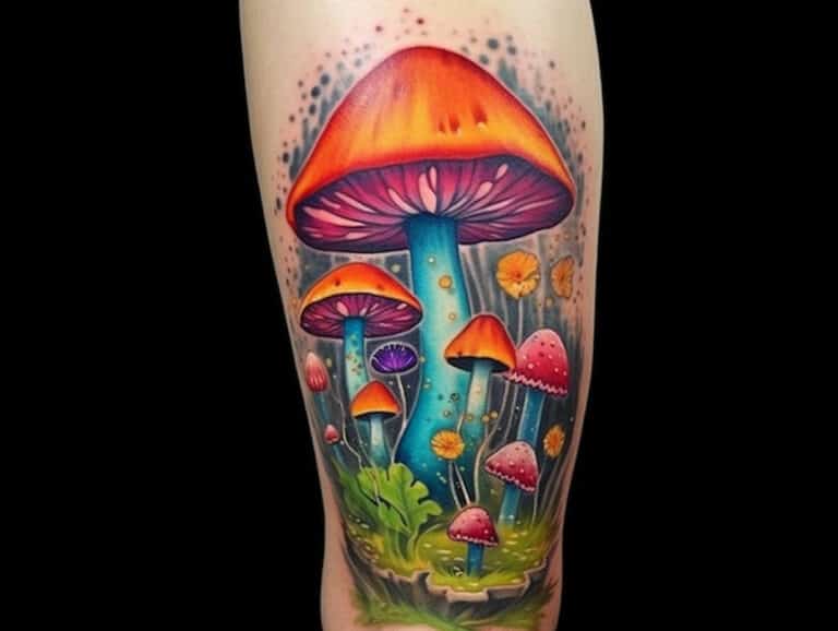 Mushroom Tattoo Meaning: Symbolism and Designs